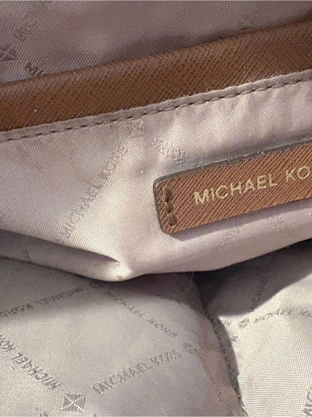 Michael Kors Burgundy Tote with Gold Hardware